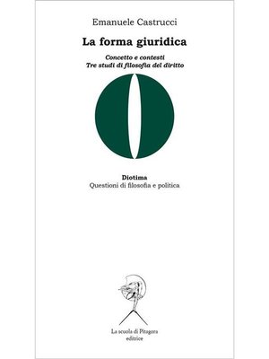 cover image of La forma giuridica. Concetto e contesti